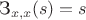 $\text{З}_{x,x}(s)=s$