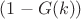 $(1-G(k))$