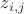 $z_{i,j}$