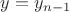 $y=y_{n-1}$