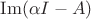 $\mathrm{Im} (\alpha I - A)$