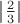 $\left\lvert\frac 23\right\rvert$