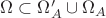 $\Omega\subset\Omega _A'\cup\Omega _A$