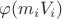 $\varphi(m_iV_i)$