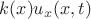 $k(x)u_x(x,t)$