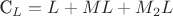C_L=L+ML+M_2L