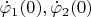 $\dot \varphi _1(0),\dot \varphi _2(0)$