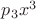 $p_3x^3$