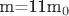 m=11m_0