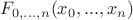 $F_{0,...,n}(x_0,...,x_n)$