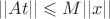 $||At|| \leqslant M ||x||$