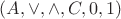 $(A,\vee,\wedge,C,0,1)$