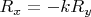 $R_x=-kR_y$