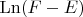 $\operatorname{Ln}(F-E)$