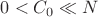 $0 < C_0 \ll N$