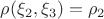 $\rho(\xi_2,\xi_3)=\rho_2$