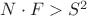$N\cdot F>S^2$