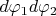 $d\varphi_1d\varphi_2$