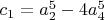 $c_1=a_2^5-4 a_4^5$