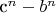 c^n - b^n