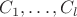 $C_1,\ldots,C_l$