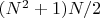 $(N^2+1)N/2$