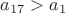 $a_{17}>a_1$