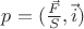 $p=(\frac {\vec F} S, \vec i)$