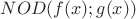 $ NOD(f(x);g(x))$