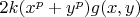 $2k(x^p+y^p)g(x,y) $