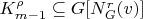 $K_{m - 1}^{\rho} \subseteq G[N_G^r(v)]$
