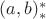 $(a,b)^*_*$