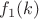$f_1(k)$