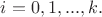 $i=0,1,...,k.$
