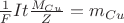 $\frac{1}{F}It\frac{M_{Cu}}{Z} = m_{Cu}$