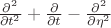 $ \frac{\partial^2}{\partial t^2} + \frac{\partial}{\partial t} - \frac{\partial^2}{\partial \eta^2}$ $ \frac{\partial^2}{\partial t^2} + \frac{\partial}{\partial t} - \frac{\partial^2}{\partial \eta^2}$