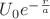 $U_0e^{-\frac{r}{a}}$