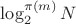 $\log_2^{\pi(m)} N$