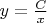 $ y= \frac {C} {x}$