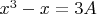 $x^3-x=3A$