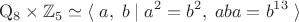 $$\mathrm{Q}_8\times\mathbb{Z}_5\simeq\langle\;a,\;b\;|\;a^2=b^2,\;aba=b^{13}\;\rangle$$