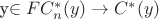 y\in F C^*_n(y) \to C^*(y)