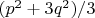 $(p^2 + 3q^2)/3$