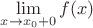 $\lim\limits_{x\to x_0+0}f(x)$