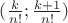 $(\frac{k}{n!};\frac{k+1}{n!})$