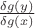 $\frac {\delta g(y)} {\delta g(x)}$