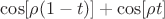$\cos [\rho(1-t)]+\cos[\rho t]$