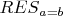 $RES\limits_{a=b}$