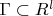 $\Gamma \subset R^l$