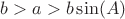 $b>a>b\sin(A)$
